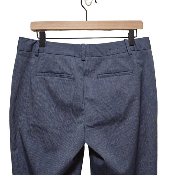Banana Republic Martin Fit Blue Straight Leg Trousers Sz 8L - Picture 4 of 8